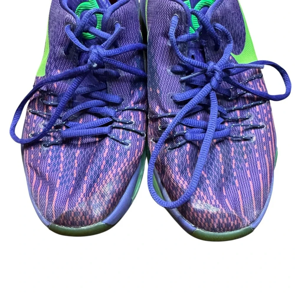 Nike KD Shoes‎ Youth Size 5Y Purple Green Kids Basketball Sneakers 768867-535
